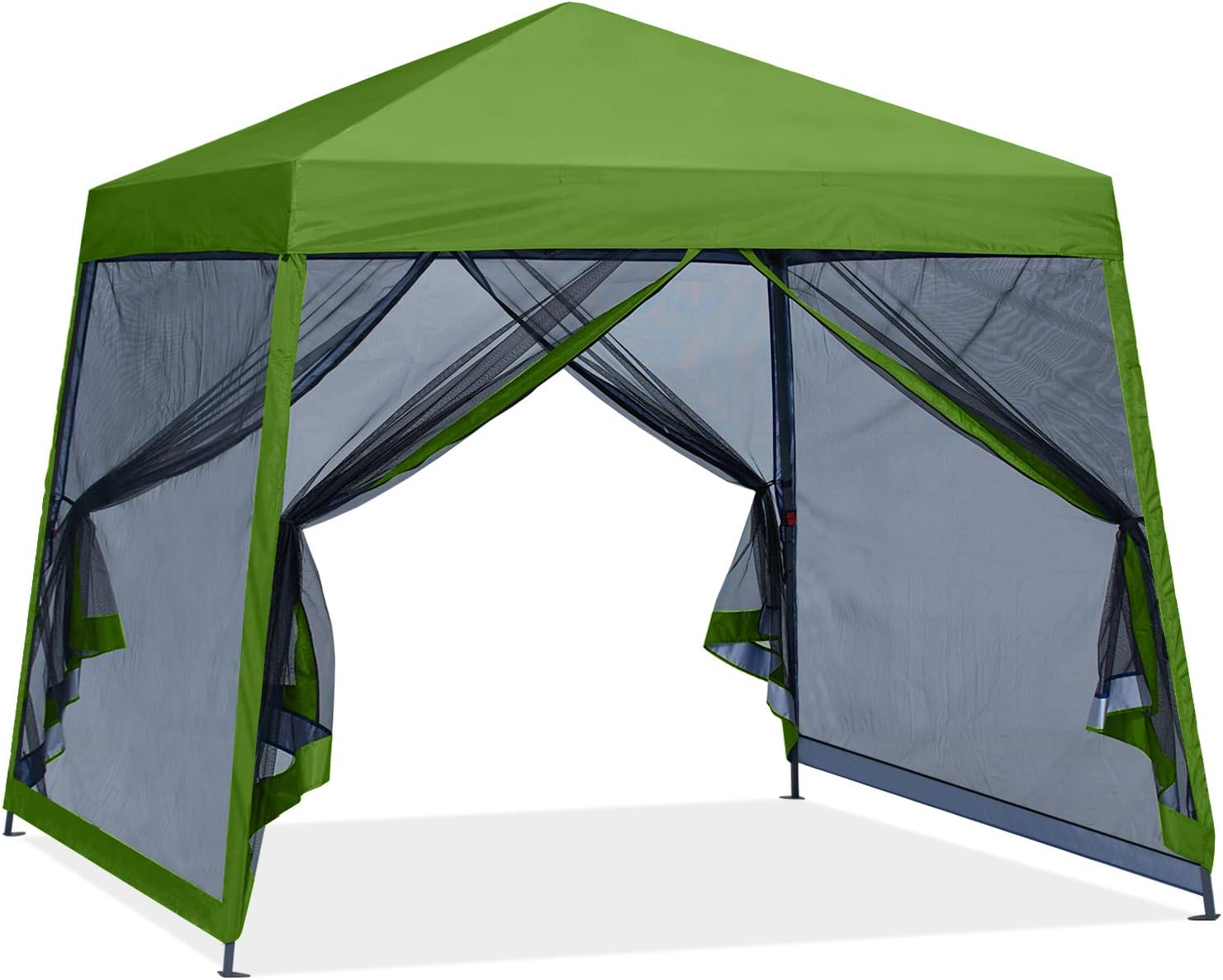 ABCCANOPY 10x10 Pop Up Canopy Tent, Slant Leg Outdoor Shade, Dark Gray