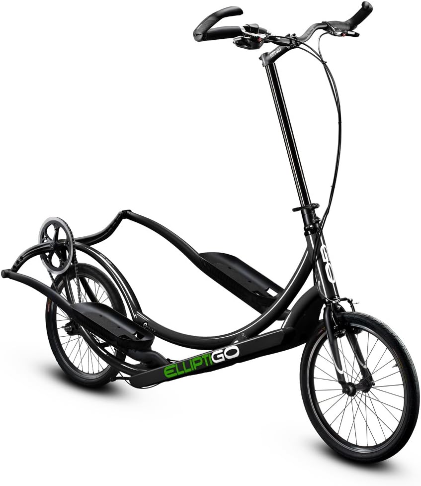 8C Long Stride Outdoor Elliptical Bike - Converts to Indoor Bike | Hybrid Outdoor and Indoor Cardio Trainer Exercise Bikes for Home, Elliptical Bicycle