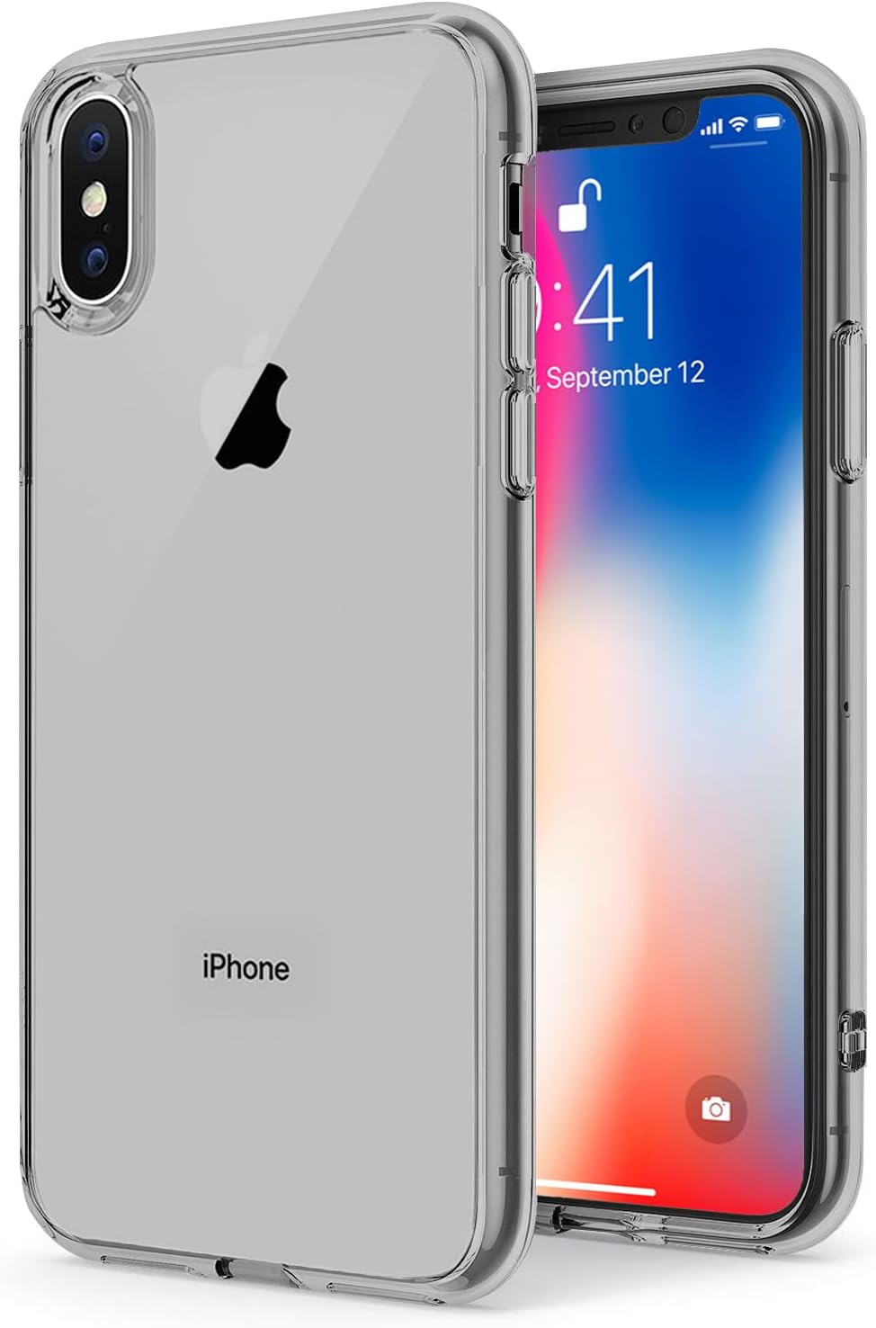 TENOC Phone Case Compatible with iPhone SE (2nd 2020 and 3rd 2022 Generation) & iPhone 7 & iPhone 8, Clear Case Shockproof Protective Bumper Slim Cover for 4.7 Inch