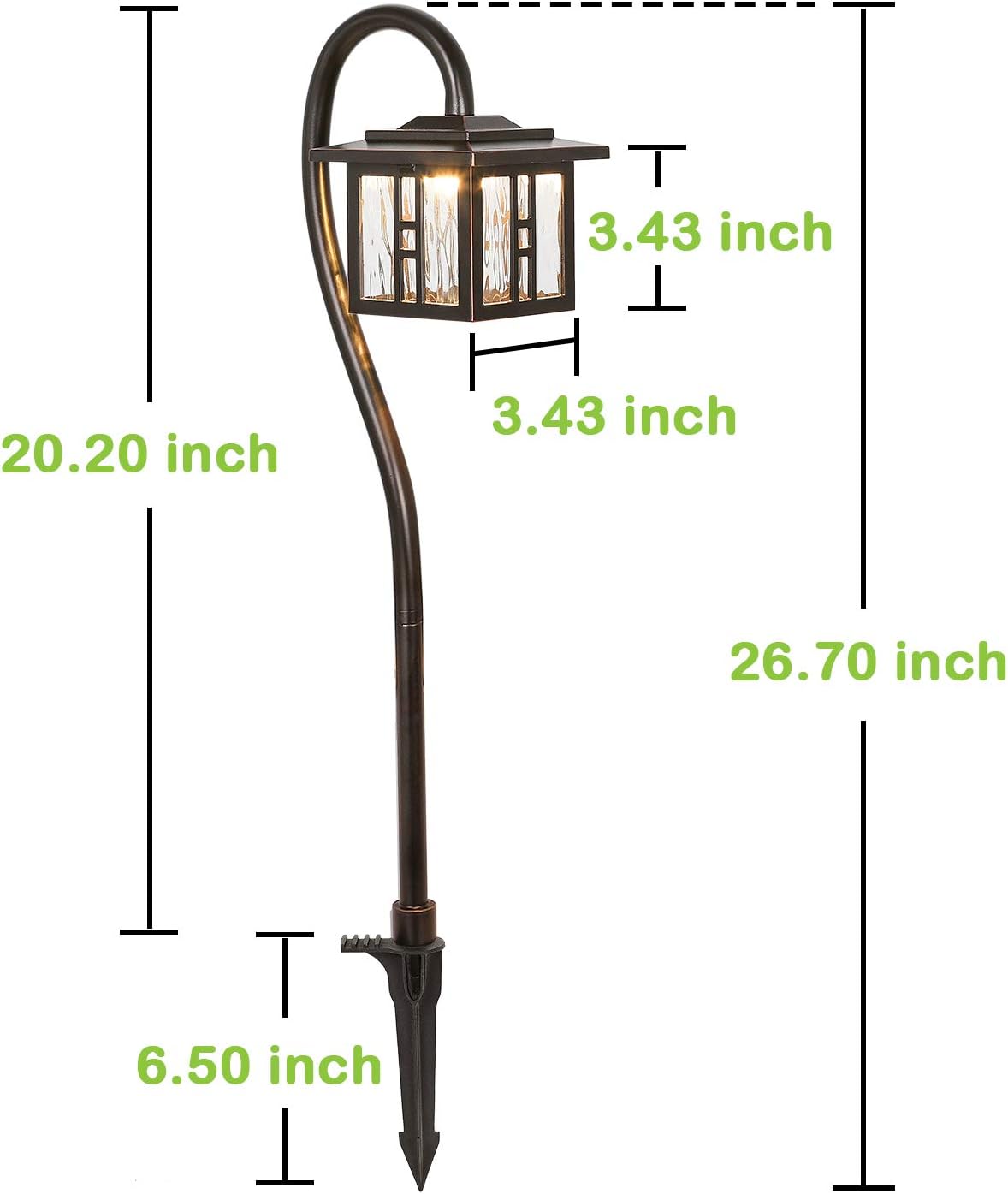 hykolity Low Voltage Landscape Lighting, Outdoor LED Pathway Lights