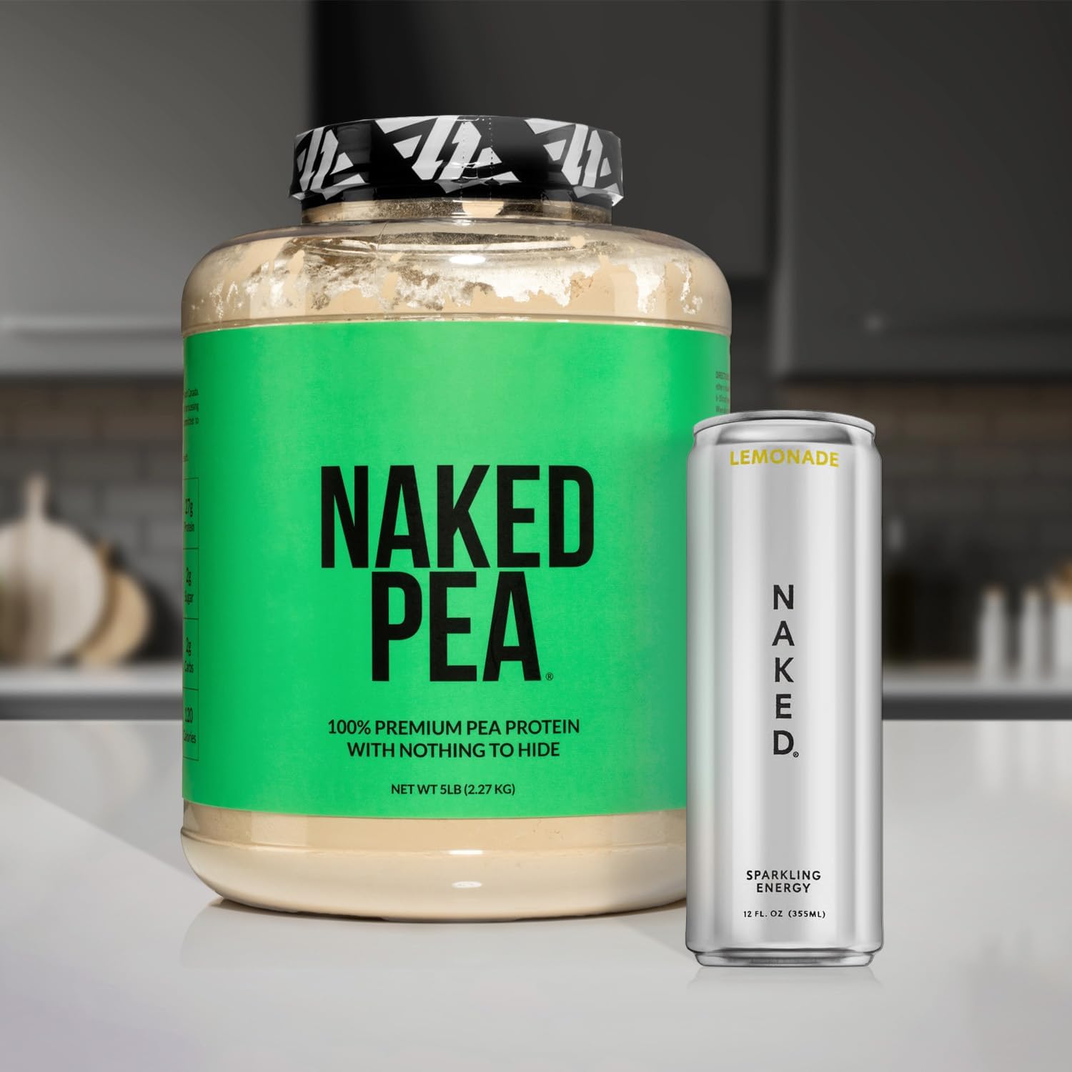 NAKED Pea - 5LB 100% Pea Protein Powder from North American Farms - Unflavored Vegan Pea Protein Isolate - NSF Certified, Plant Protein Powder, Easy to Digest - 76 Servings