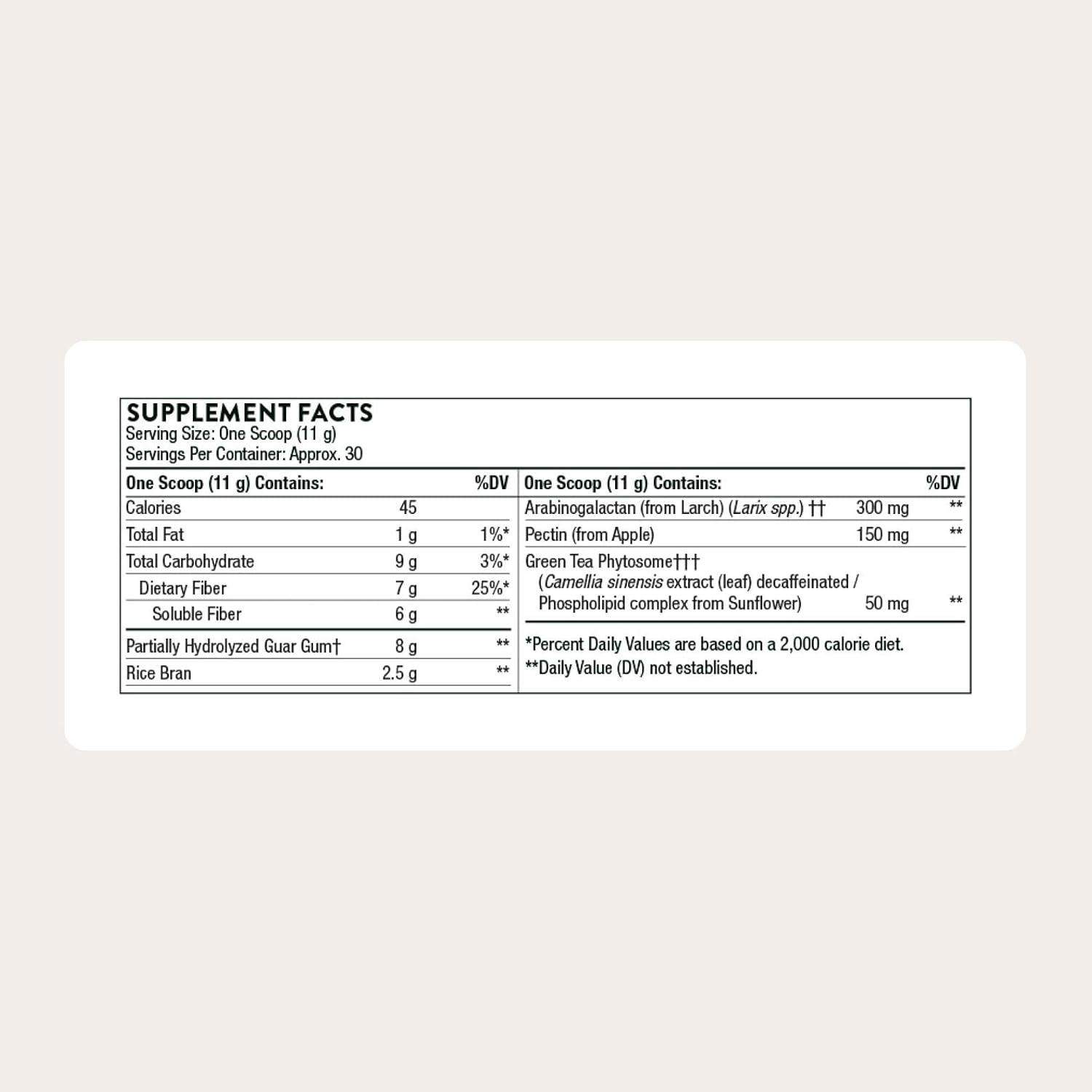 THORNE FiberMend, Prebiotic Fiber Powder with Antioxidants, 30 Servings | Supports Optimal Digestive Function