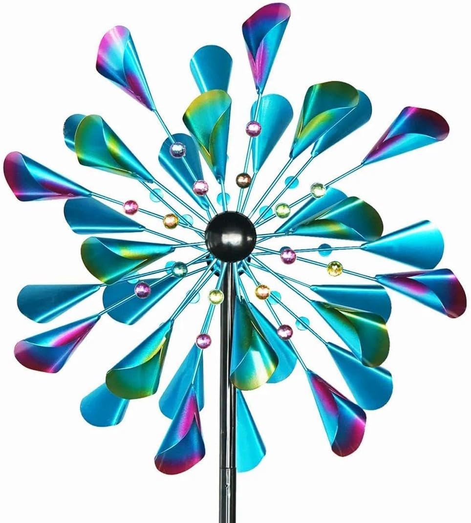 DECOROCA Kinetic Wind Spinners Outdoor - Large Metal Wind Sculptures