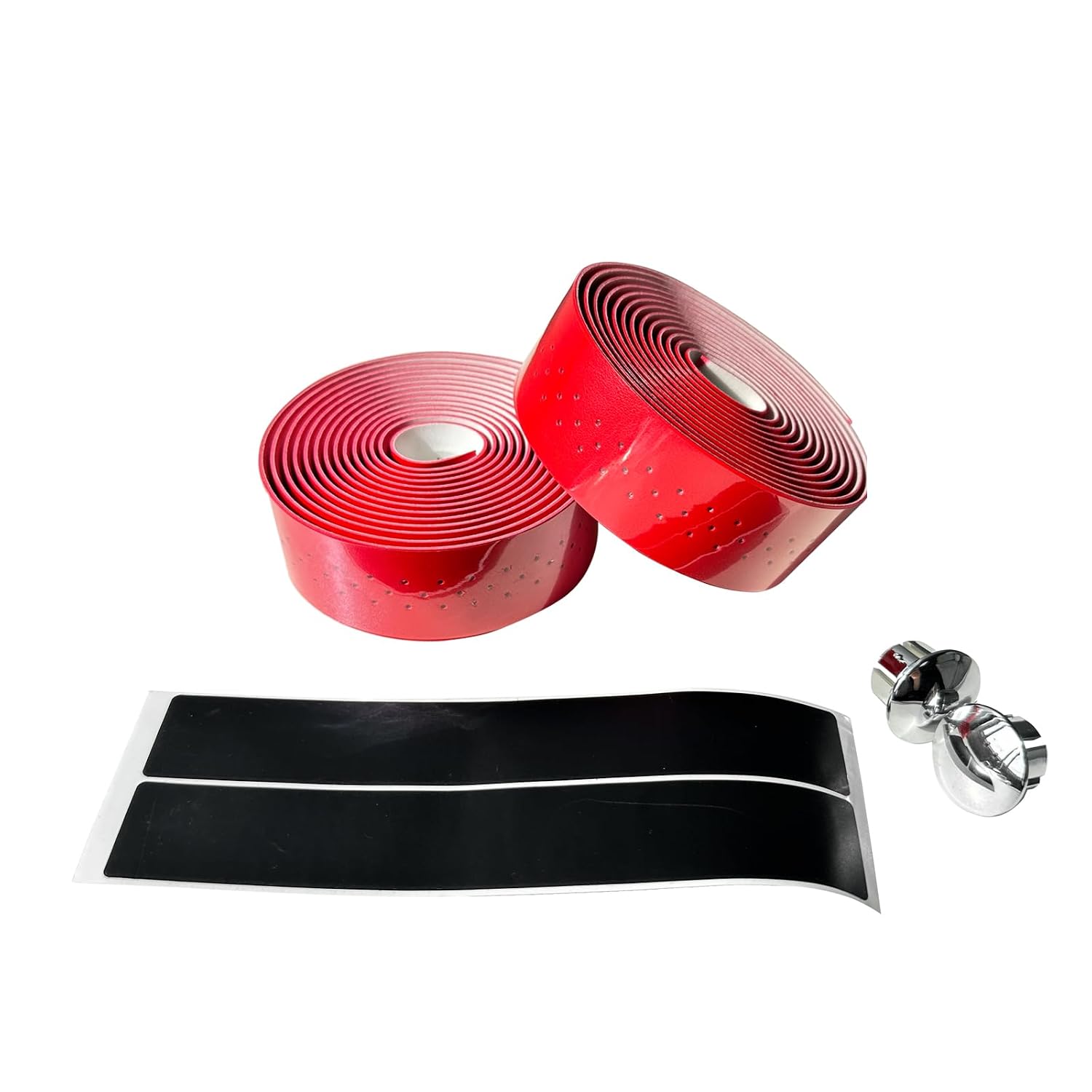 UPANBIKE Bike Handlebar Tape with Stomata Luxury Synthetic Leather Wraps for Road Bike Fixed Gear Bike (2pcs/Set)