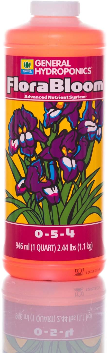 General Hydroponics Flora Series: FloraMicro, FloraBloom, FloraGro - 3-Part Hydroponic Nutrient System, 1 qt. Bottles