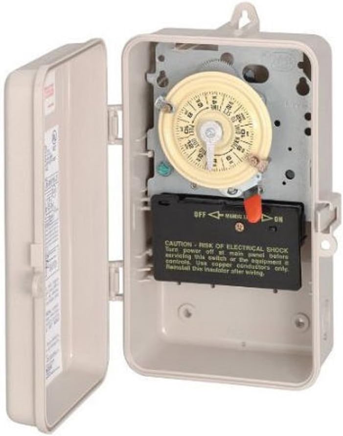 Intermatic T104P3 Mechanical Time Switch, DPST
