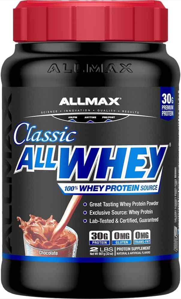 ALLMAX AllWhey Classic Whey Protein Powder, Chocolate, 5 lb