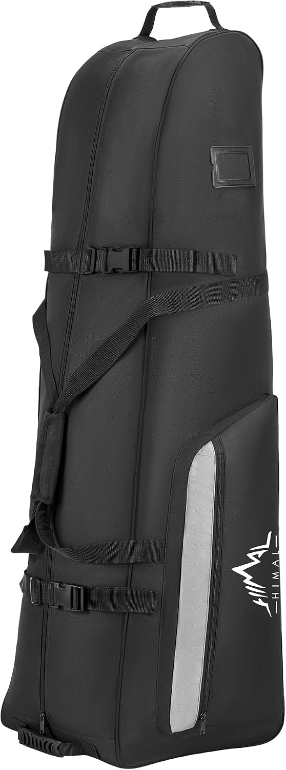 Himal Outdoors Soft-Sided Golf Travel Bag with Wheels, 600D Oxford Fabric | Water-Resistant 600D Oxford, Soft-Sided Design, Rolling Wheels, Excellent Zipper, Universal Fit, Airline Travel