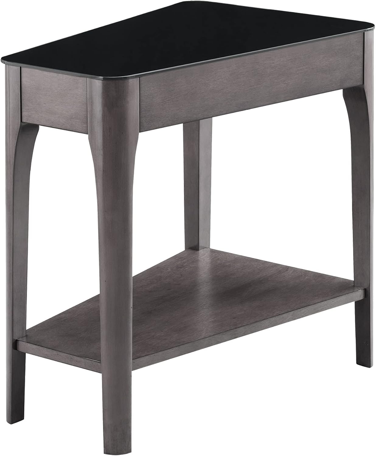 Leick Home Delton Wedge End Table, 17", Sienna
