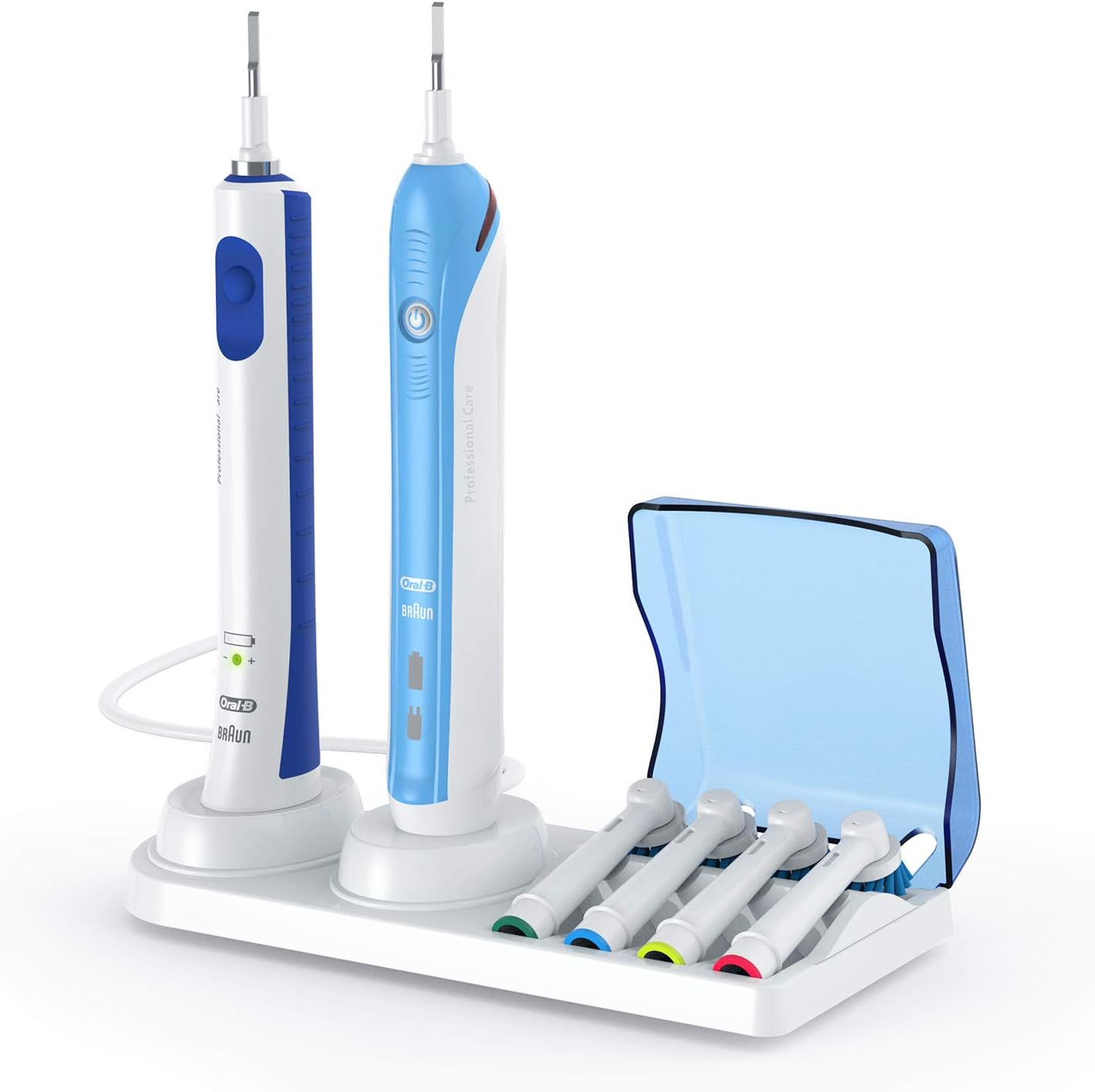 Toothbrush Holder Holder Compatible with Oral-B Electric toothbrushes handpiece, Stand for 4-Push-on Brushes