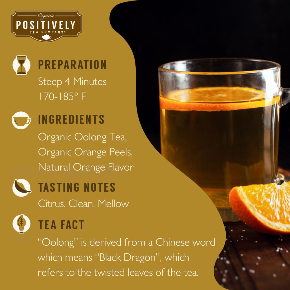 Organic Positively Tea Company, Yerba Mate Tea, (Unsmoked) Loose Leaf, 16 Ounce