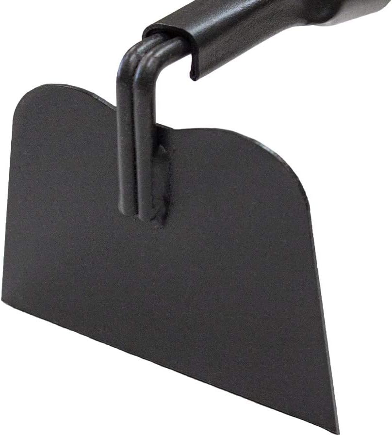 BULLY TOOLS 12-Gauge Garden Hoe for Gardening, Heavy Duty Draw Hoe for Weeding, Cultivating and Turning Soil