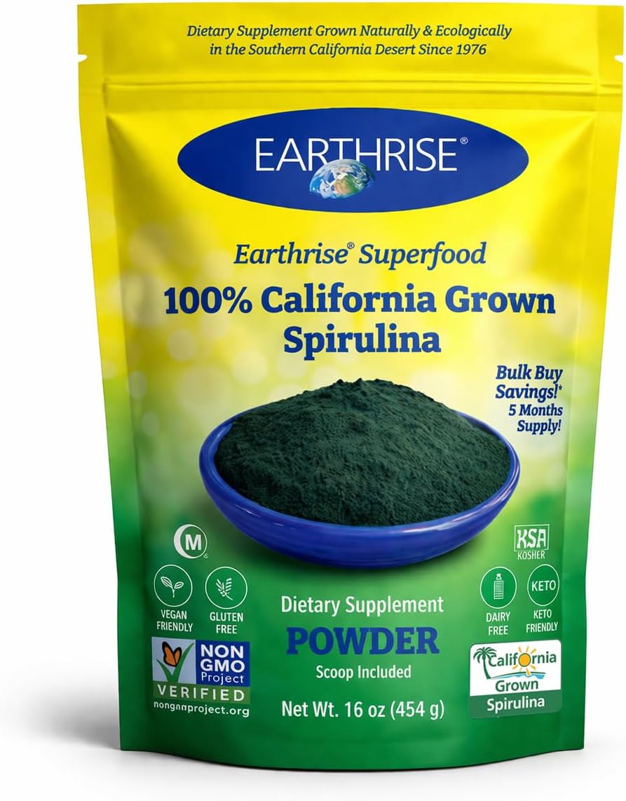Earthrise Superfood California Spirulina Powder 16oz