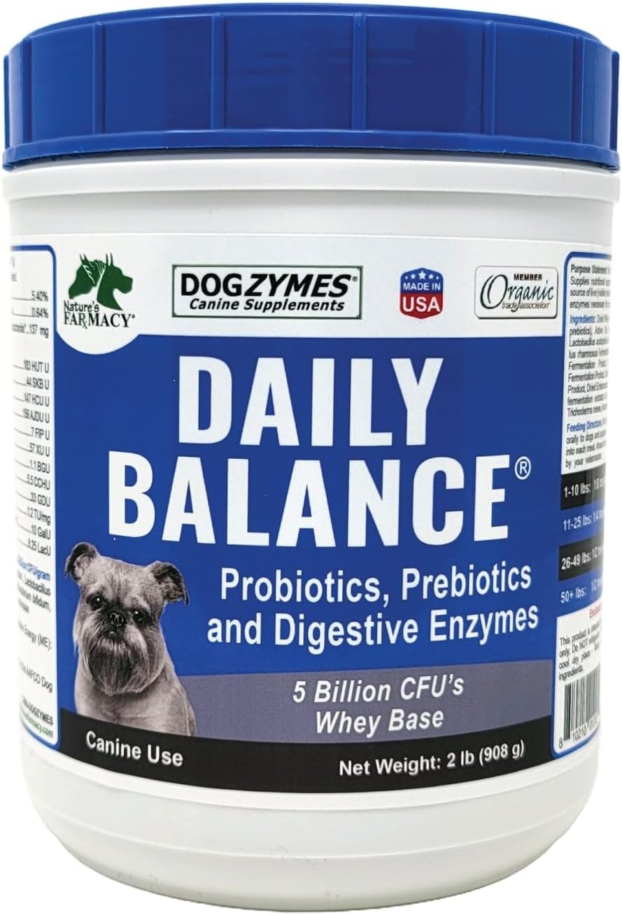 DOGZYMES Dissolvable Powder Digestive Enhancer for Dogs, (8 Ounce)