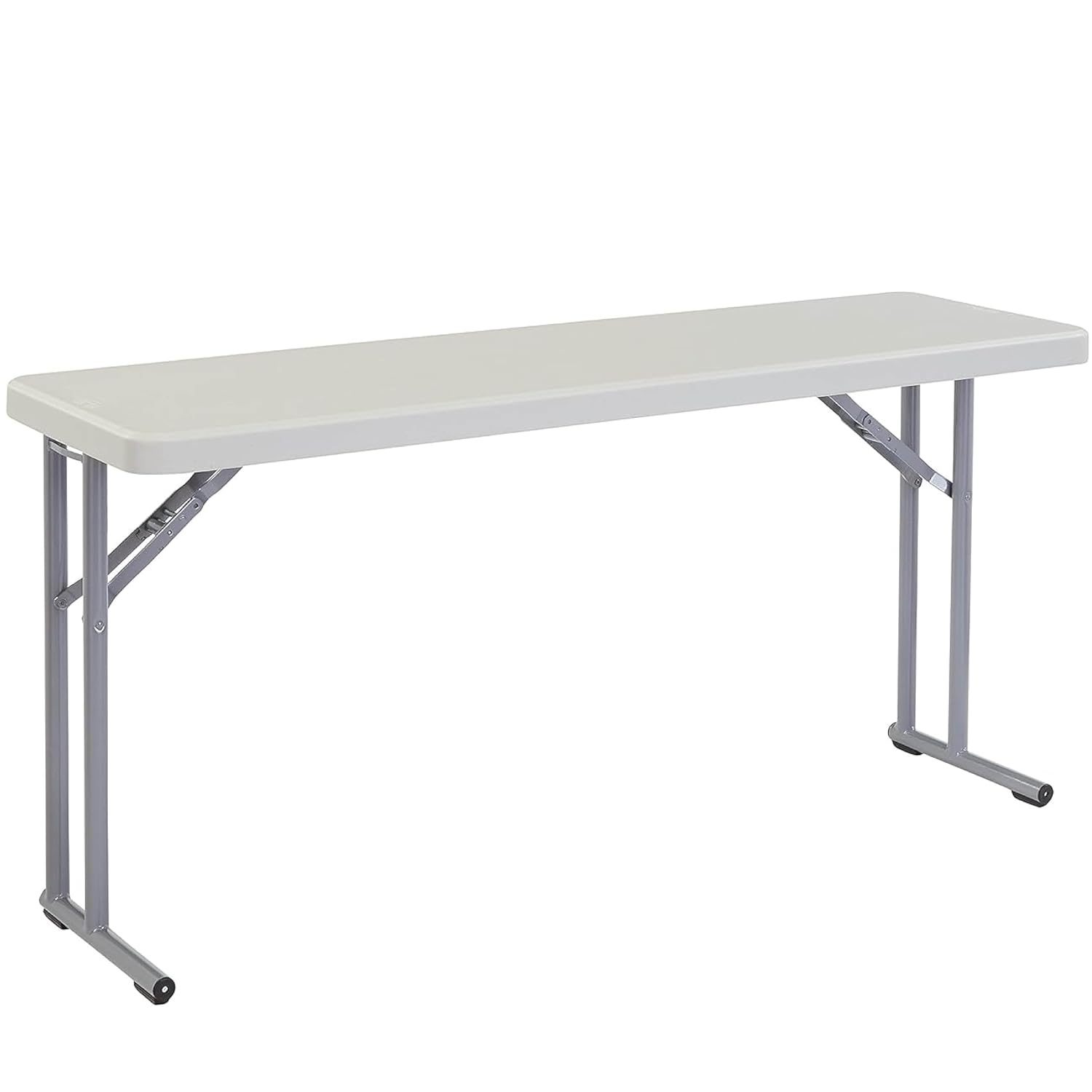 Seminar Folding Table by National Public Seating – 18x72 Portable, Heavy-Duty Foldable Table Indoor/Outdoor Table for Office, Conferences & Training Rooms – Lightweight & Durable, Speckled Gray