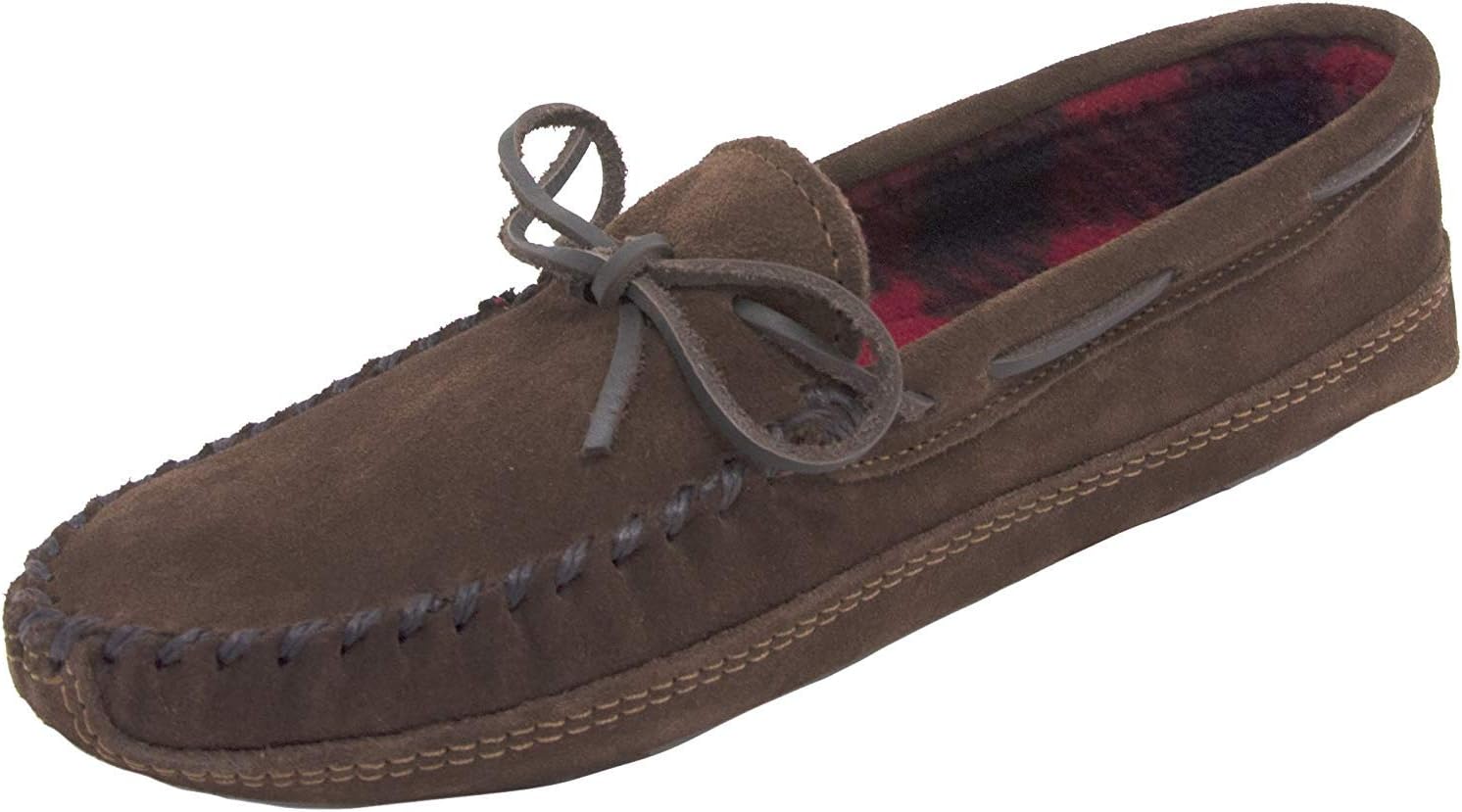 Minnetonka Men's Double Bottom Fleece Slipper