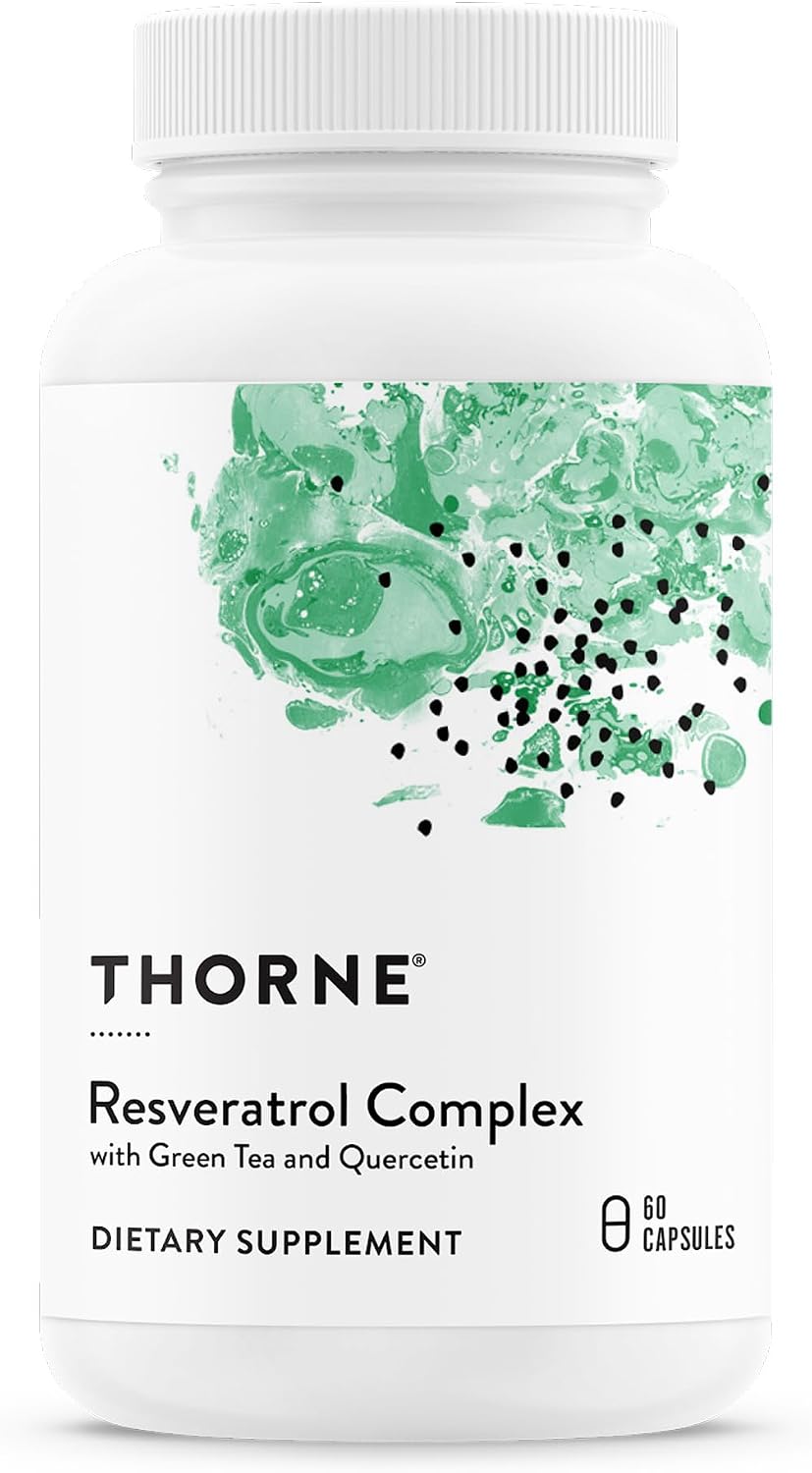 THORNE - Resveratrol Complex - Supports Healthy Aging* - Trans-Resveratrol Supplement with Green Tea