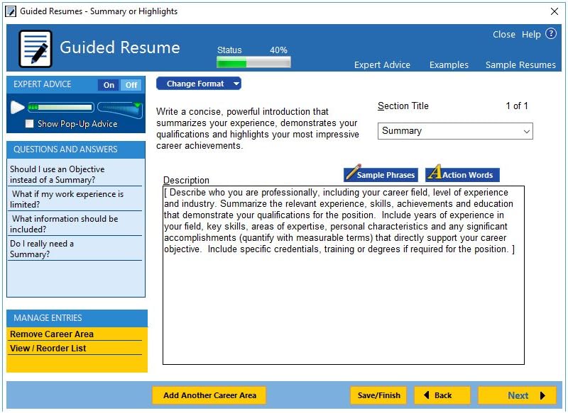 ResumeMaker Professional Deluxe 20 - Software to Create Professional Resumes Includes Sample Resumes Written by Certified Resume Writers