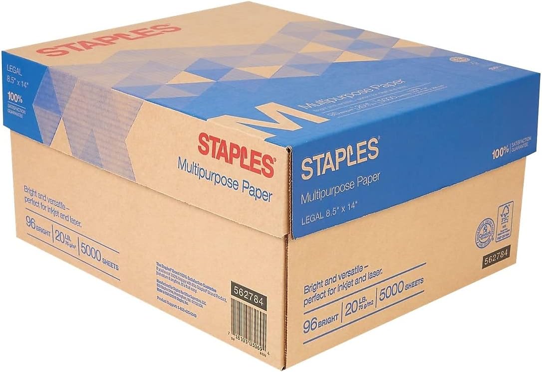 Staples 11-Inch X 17-Inch Multipurpose Paper 20 Lbs. 96 Brightness 500/Ream