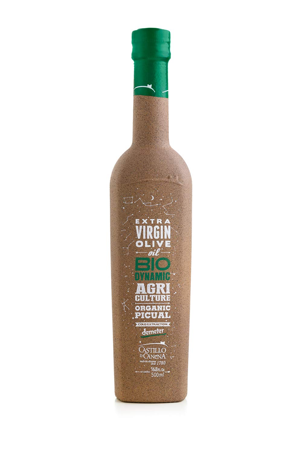 Castillo de Canena Organic Extra Virgin Olive Oil, 500 Milliliters | 16.9 Ounces, Cold Pressed, From Spain, Biodynamic, 100% Environmentally Sustainable, Picual