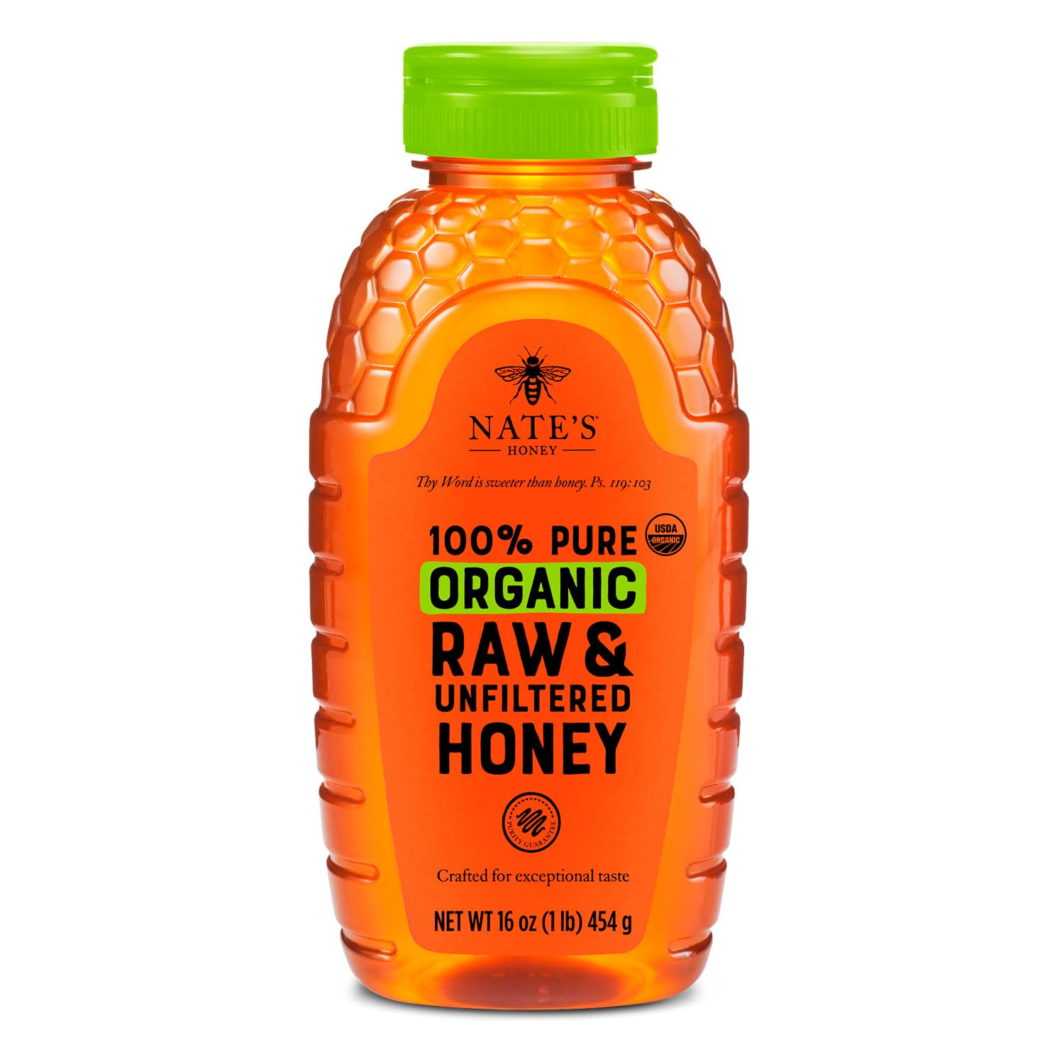 Nate's Organic Honey - 32oz. Squeeze Bottle