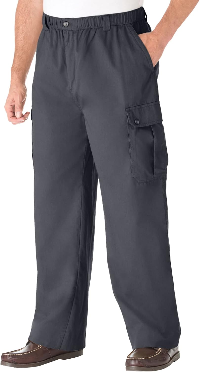 KingSize Knockarounds Full-Elastic Waist Cargo Pants