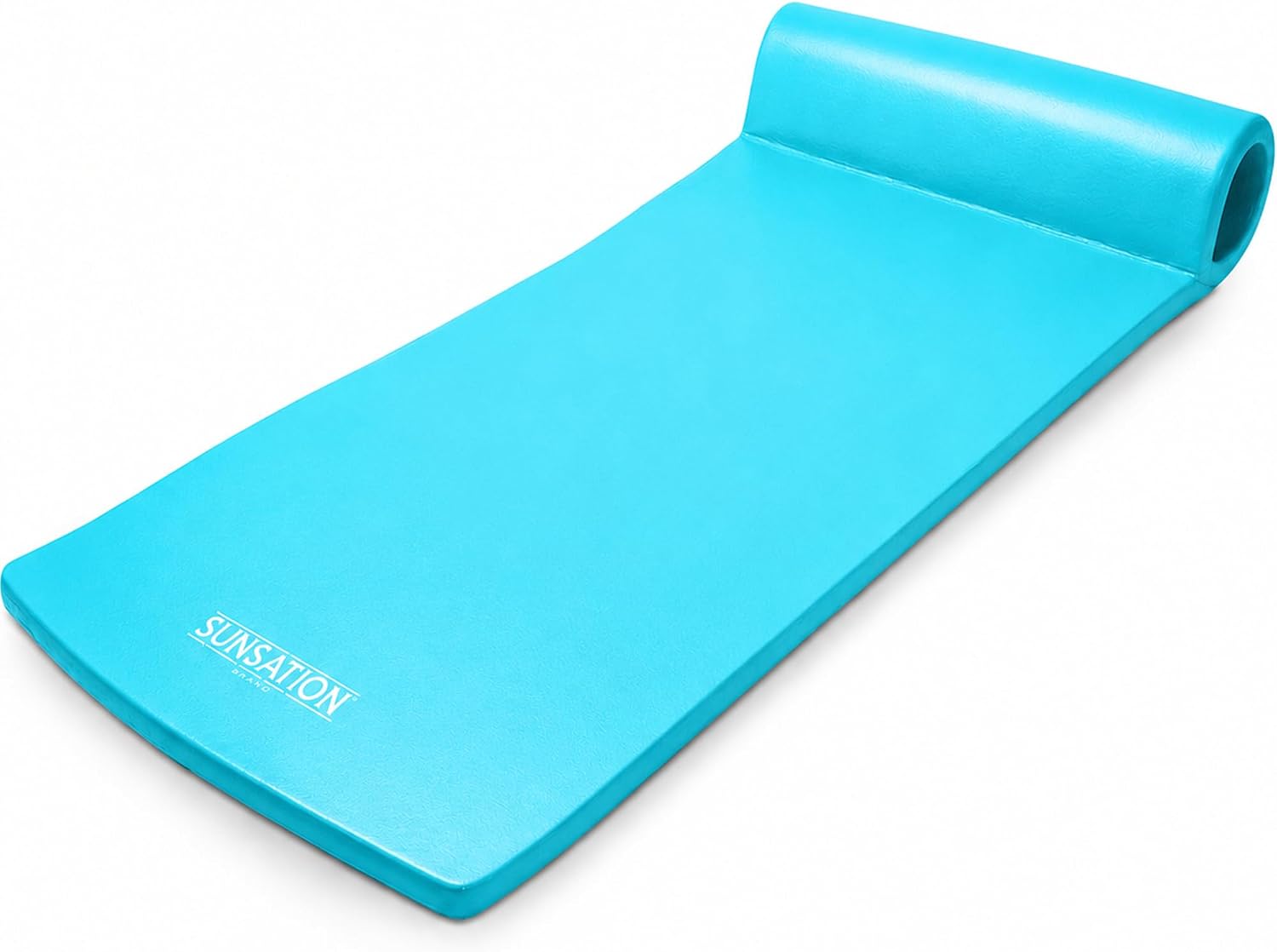 TRC Recreation Sunsation 1.75" Thick Foam Pool Float Lounger w/ Headrest for Lounging & Sunbathing in Swimming Pools, Beaches & Lakes, 70" x 26