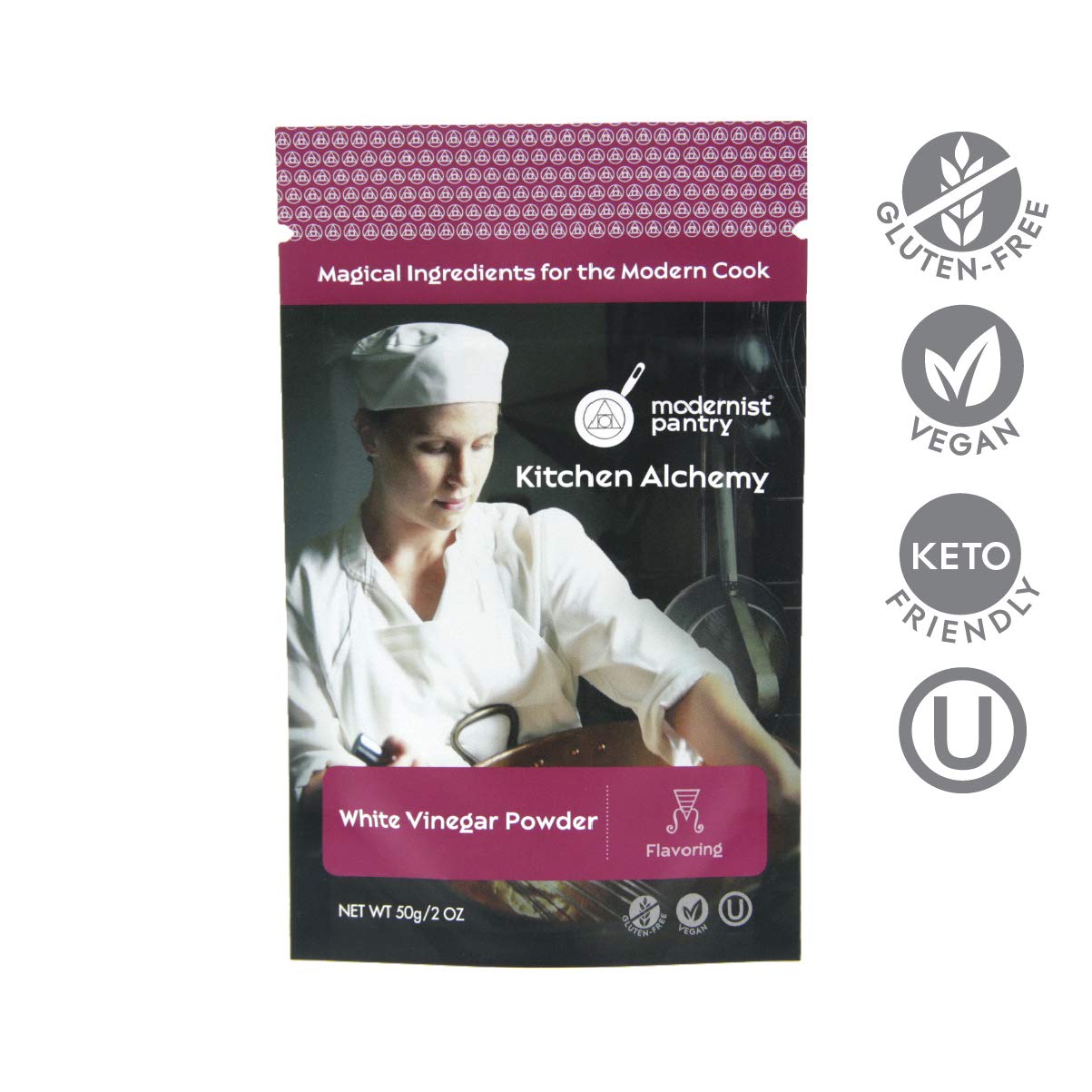 Distilled White Vinegar Powder Gluten-Free Vegan OU Kosher Certified - 400g/14oz