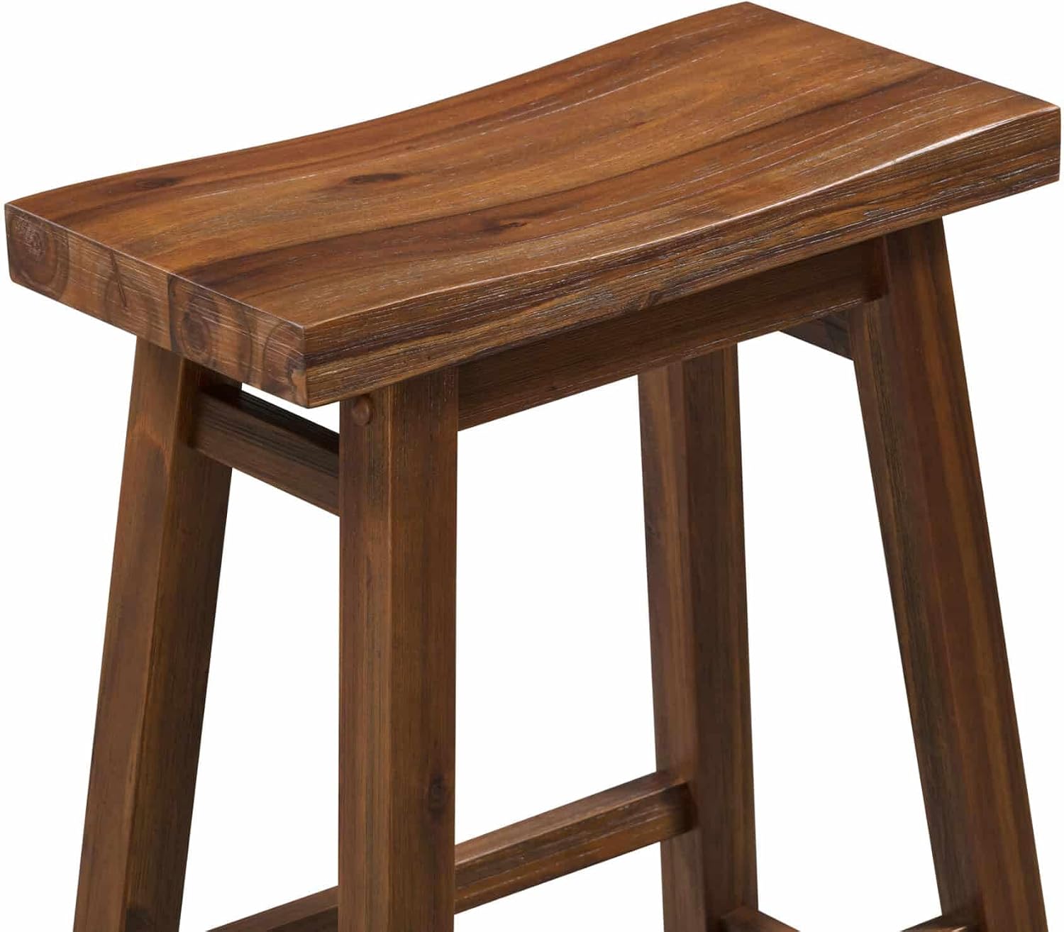 Boraam Sonoma Saddle Stool, Chestnut