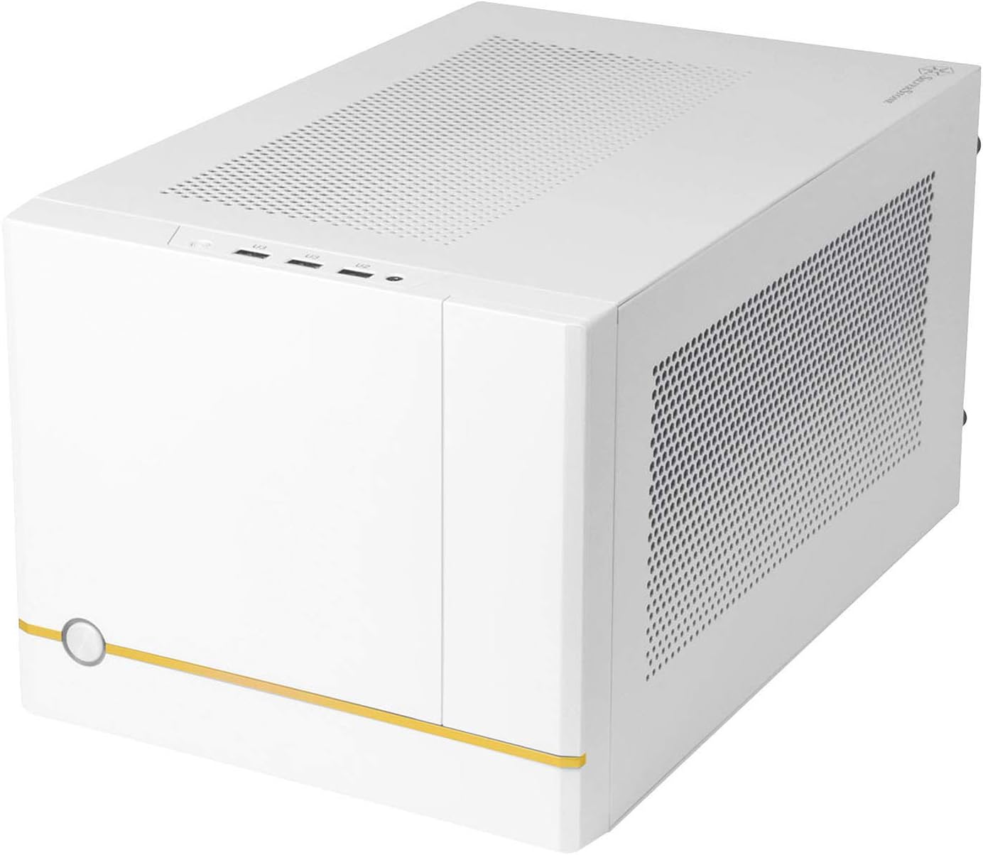 Silverstone Technology SUGO 14, SG14, Black, Mini-ITX Cube Chassis, Supports 3 Slot Full Length GPUs/ATX PSU / 240mm AIO, 4 Removable Panels