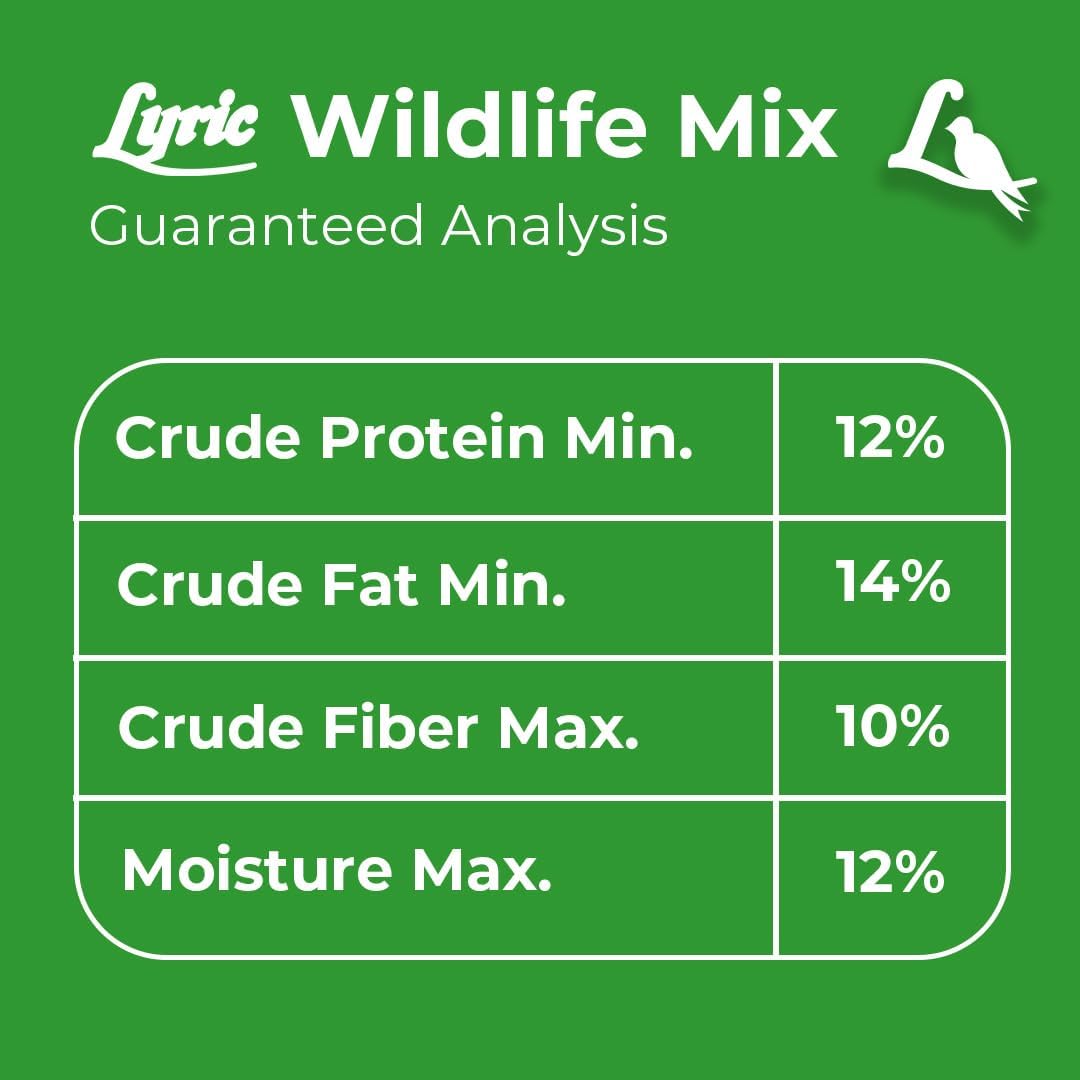 Lyric Wildlife Critter Food for Deer, Squirrels, Turkeys & Rabbits, Wild Bird Seed for Outside Feeders, 10 lb Bag | Food for Deer, Squirrels