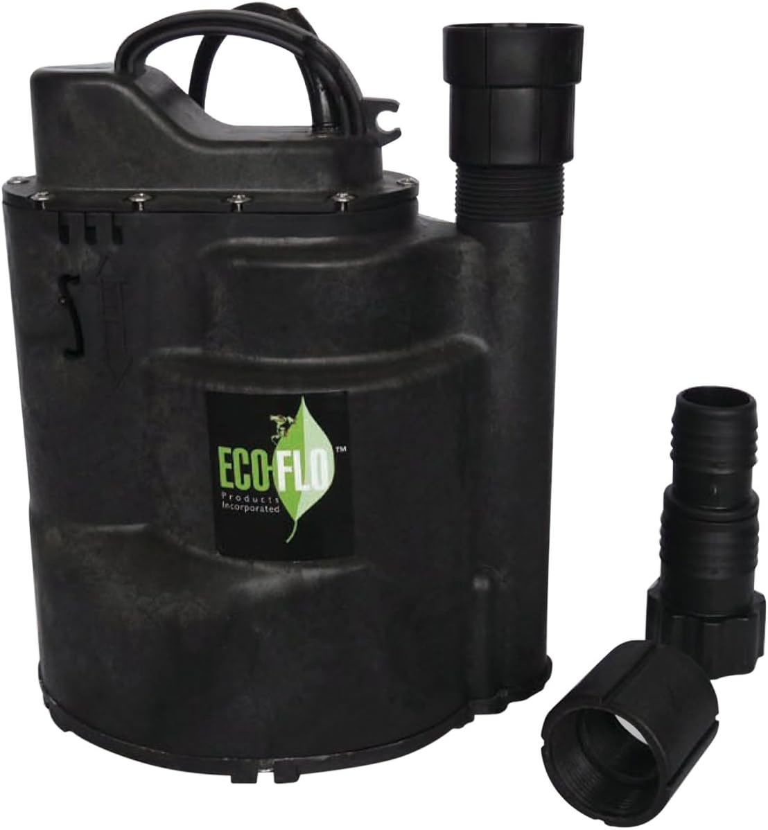 ECO-FLO Products SUP57 Automatic Submersible Utility Pump, 1/4 HP, 1,800 GPH