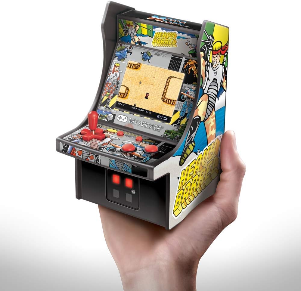 My Arcade Micro Player Mini Arcade Machine: Galaga Video Game, Fully Playable, 6.75 Inch Collectible, Color Display, Speaker, Volume Buttons, Headphone Jack - Electronic Games