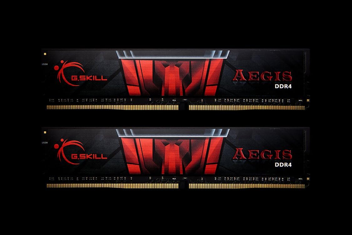G.SKILL AEGIS Series DDR4 RAM (XMP) 16GB (2x8GB) 3000MT/s CL16-18-18-38 1.35V Intel AMD Desktop Computer Memory U-DIMM (F4-3000C16D-16GISB)