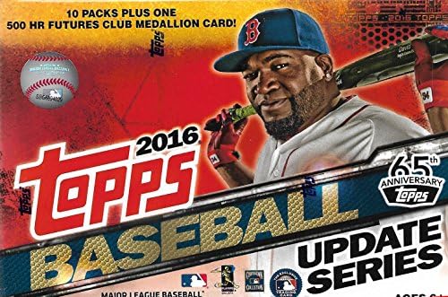2016 Topps Traded Update and Highlights Series MLB Baseball Box of Packs with One Exclusive Home Run Futures Commemorative Medallion Card and 10