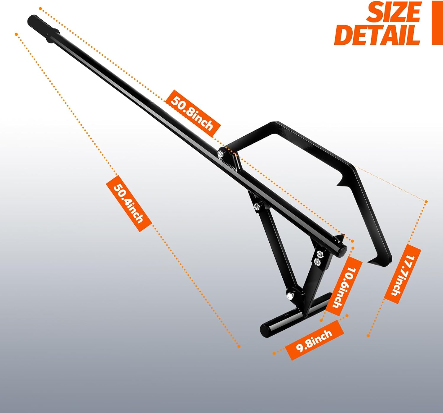 Faeshoo Timberjack Log Roller Lifter, Adjustable Logging Tools Log Rollers Cant Hook, Heavy Duty Steel Log Jack for Rolling Logs Ups to 25" in Dia