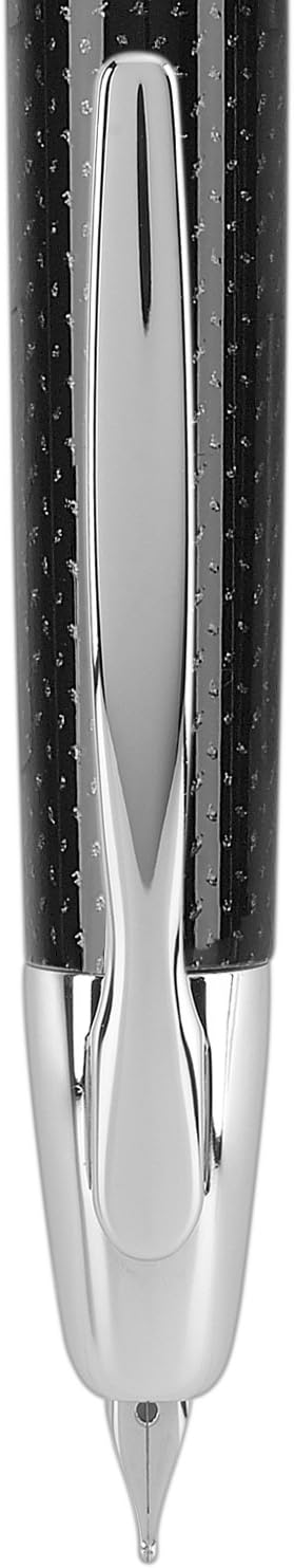 PILOT Vanishing Point Collection Refillable & Retractable Fountain Pen, Matte Black Barrel, Blue Ink, Fine Nib (60580)