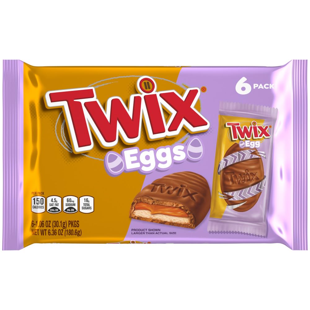 TWIX Full Size Milk Chocolate Caramel Cookie Candy Bars, Bulk, 36 ct | Crunchy cookie and chewy caramel in full size bars individually wrapped, for party favors, sharing, movie nights, gift box