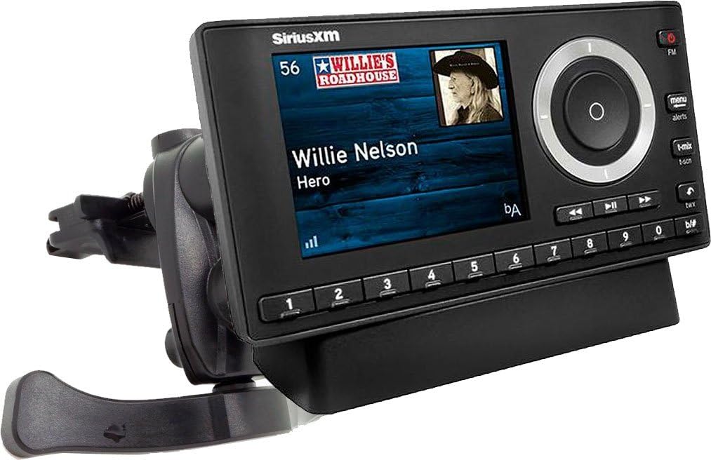 Simple-Lock Air Vent Holder Mount for Sirius XM Onyx EZ EZR Plus Lynx StarMate Stratus 5 6 7 Roady Delphi Skiff Nexus & Helix Satellite Radio