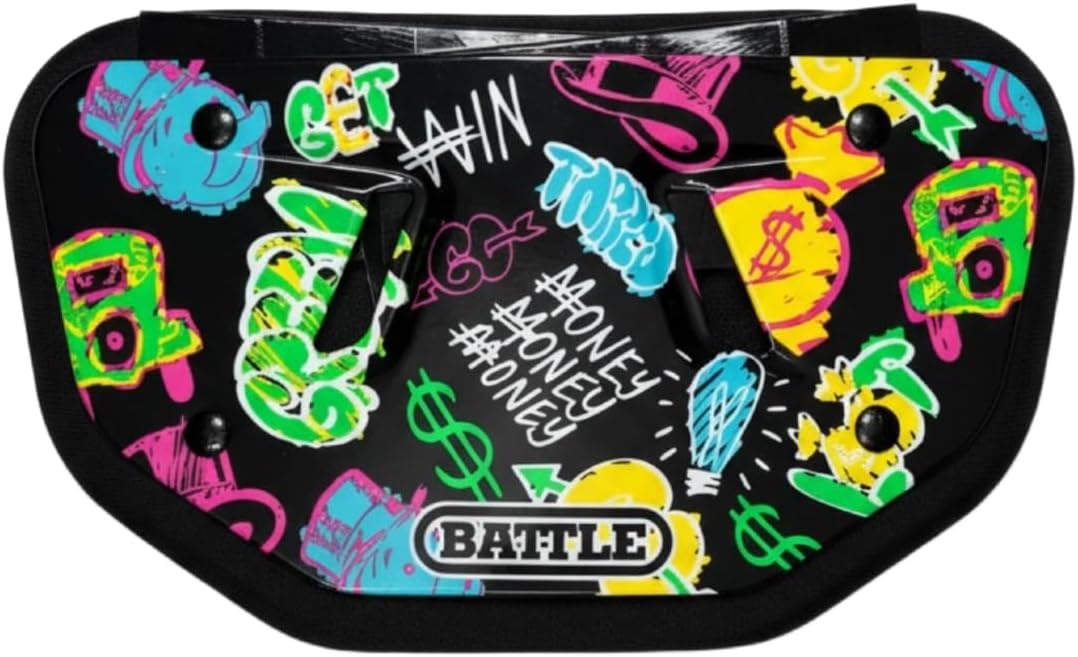 Battle Sports Novelty Football Back Plate, Kids, Adults