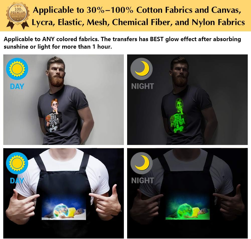 TransOurDream Upgraded Iron on Heat Transfer Paper for T Shirts (8.5x11''