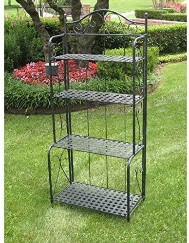 4-Tier Iron Indoor/Outdoor Bakers Rack (Bronze)