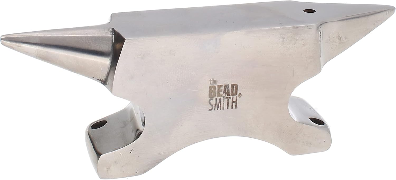The Beadsmith Dual-Ended Horn Anvil – Mini Size 2.5 x 1 x 1.5 inches – 118mm Tip to Tip – 13.11oz/0.82lbs – Made of Solid Stainless Steel