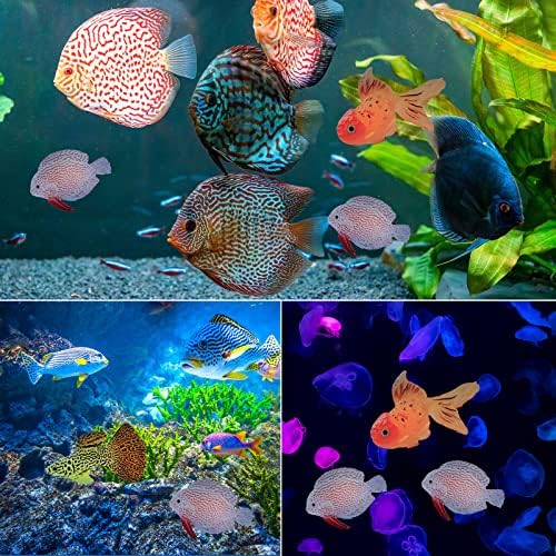 GOOTRADES 3Pcs Artificial Floating Fish for Aquarium Decor | Glowing Effect, Real Looking, Fake Moving Fish for Tank