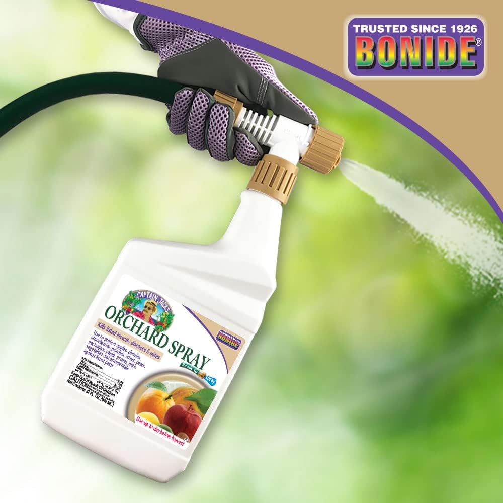 Bonide Captain Jack's Citrus, Fruit & Nut Orchard Spray, 32 oz | Ready-to-Spray, Multi-Purpose Fungicide, Insecticide, and Miticide