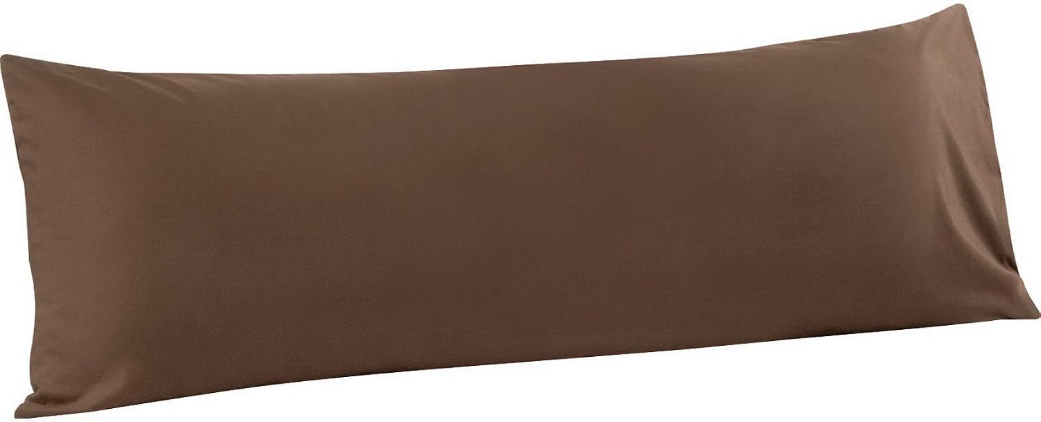 FLXXIE 2-Pack Microfiber Standard Pillow Cases, Envelope Style, White
