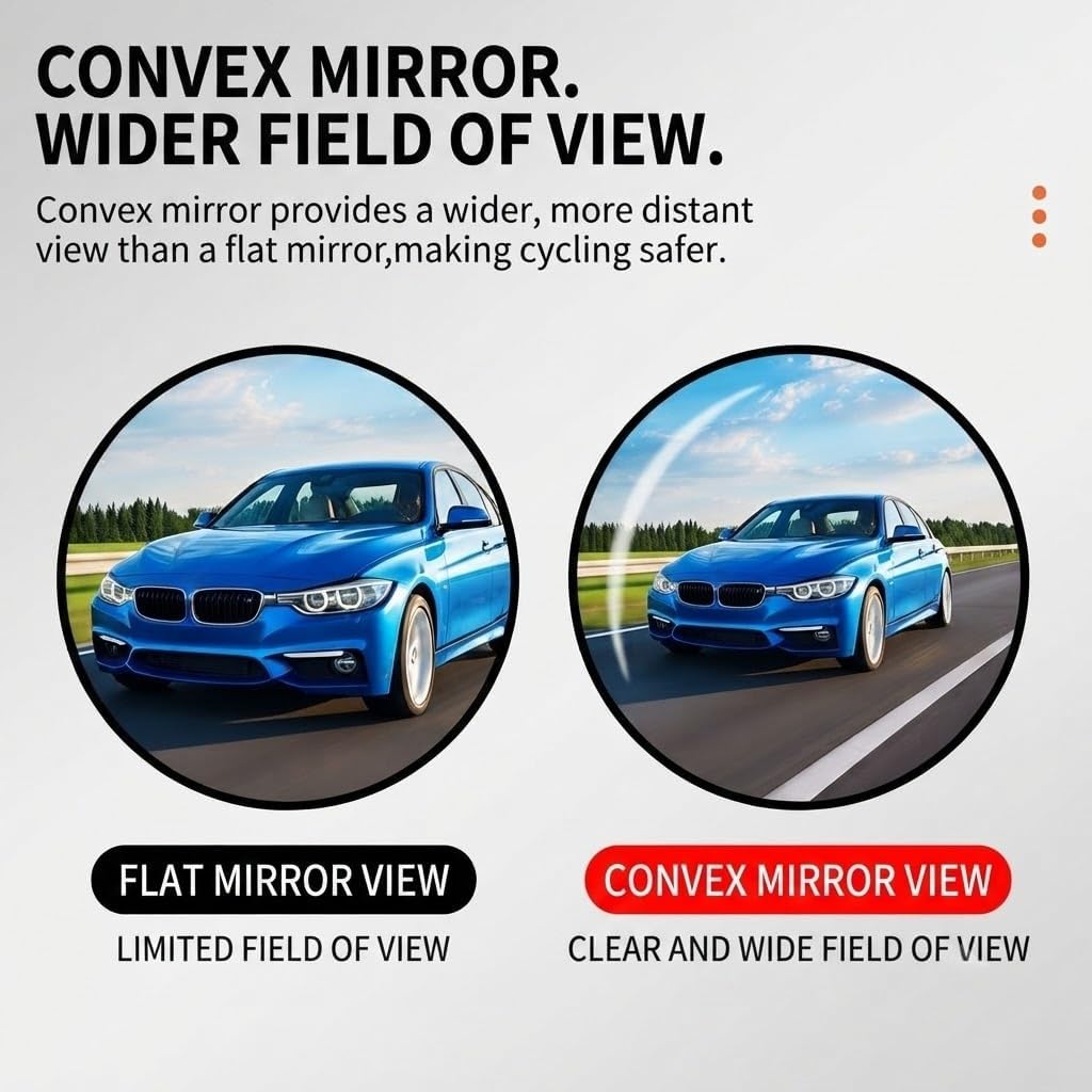 Wrist Mirror for Strider 12 14x 2-in-1 Rocking Bike 2010-2026, 360° Rotating Rear View Mirror with Adjustable Strap