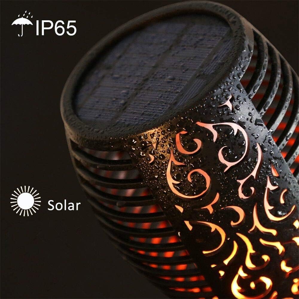 Walensee Solar Lights Outdoor Upgraded 43"(1 PACK) 96 LED Waterproof Flickering Flames Torch Lights Outdoor Solar Spotlights Landscape Decoration