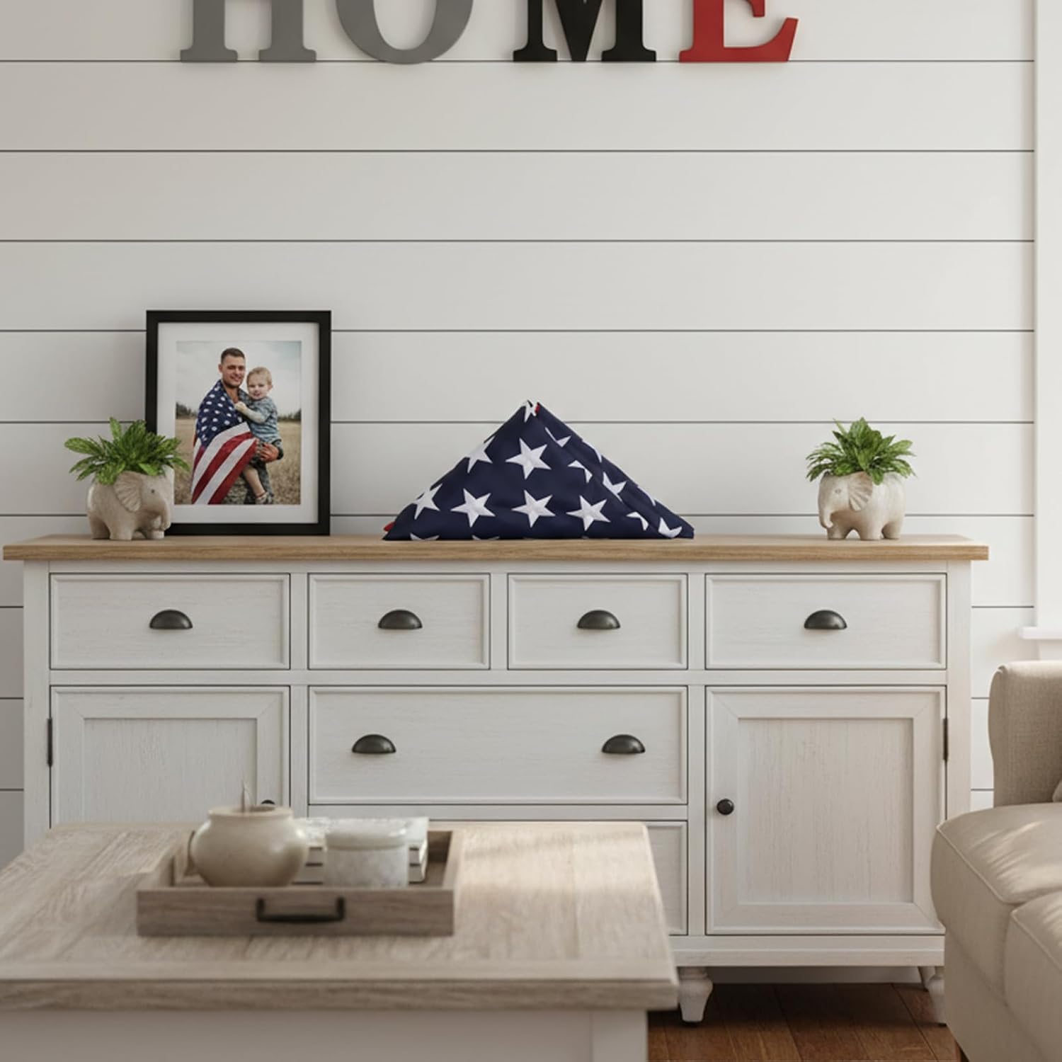 TOPFLAGS American Flag 4x6 Heavy Duty Outdoor US Flags for Outside Embroidered Stars USA Banner Sewn Stripes with Brass Grommets Vibrant Color