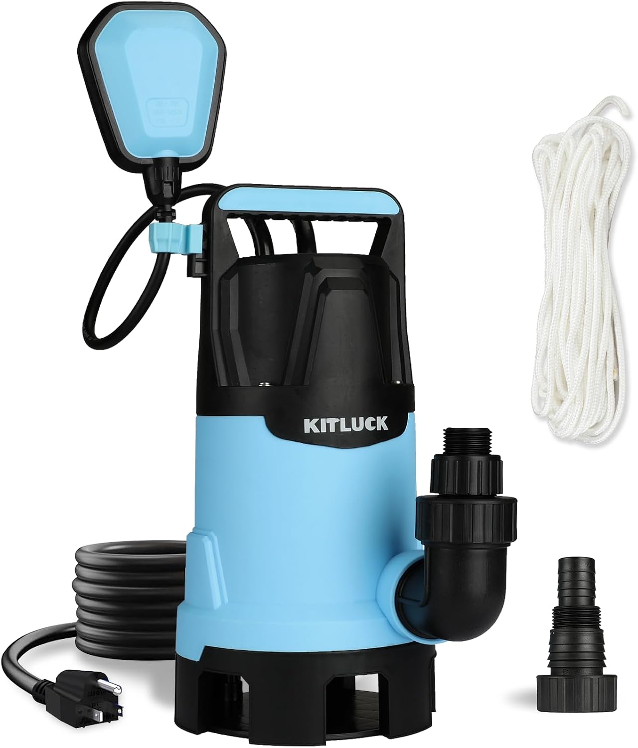 Water Transfer Garden Pump, 1.6 HP 1000GPH Portable Electric Shallow Well Jet Pump, Stainless Steel Sprinkler Pressure Booster Pump for Pool Draining, Lawn Fountain, Irrigation, Water Removal